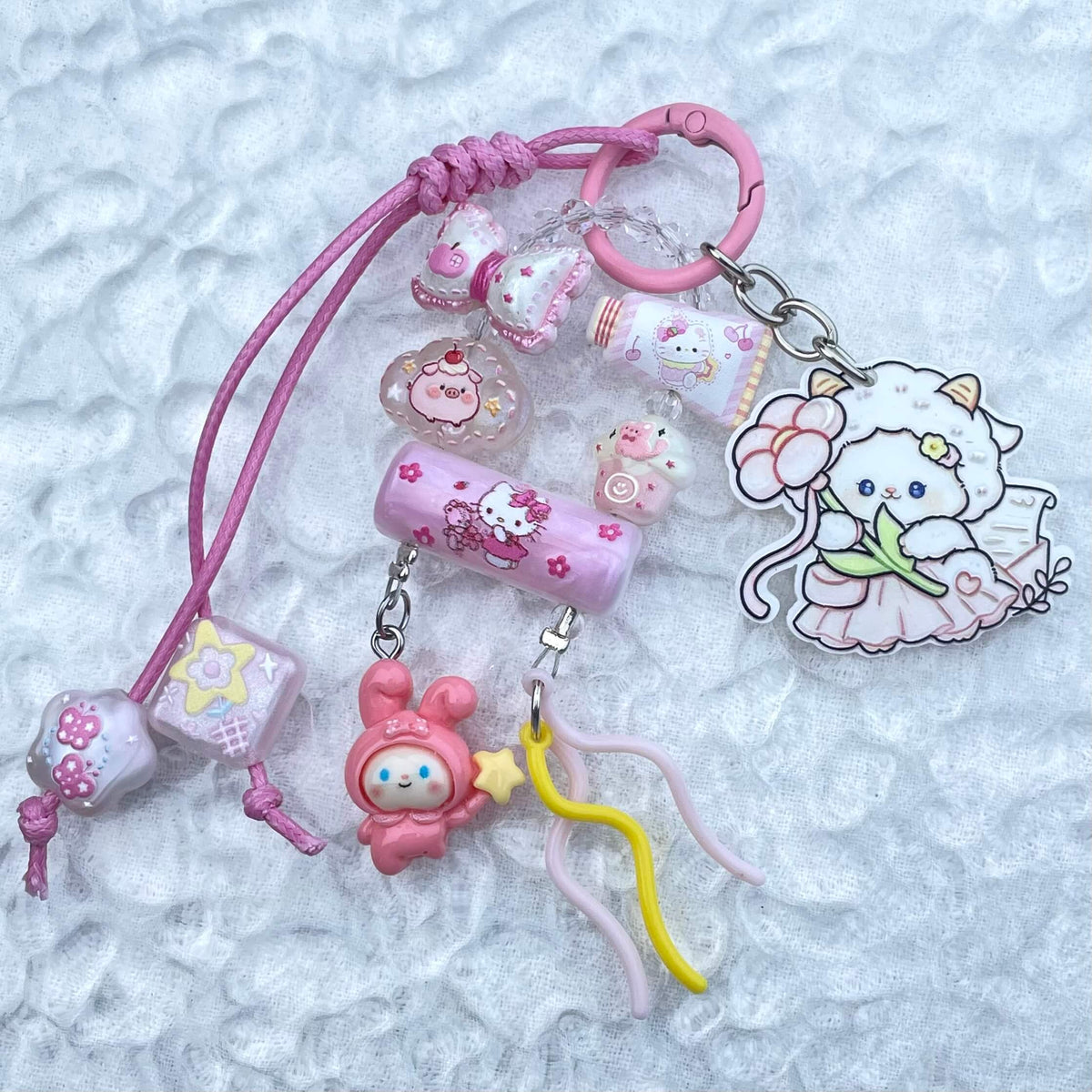 [Mooncake Festival Special] "2-Pie" Style and Handbraided Kawaii Phone Chain Keychain-Festival Special Price!-THIS WEEKEND ONLY