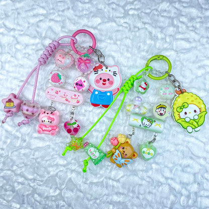 [Mooncake Festival Special] "2-Pie" Style and Handbraided Kawaii Phone Chain Keychain-Festival Special Price!-THIS WEEKEND ONLY