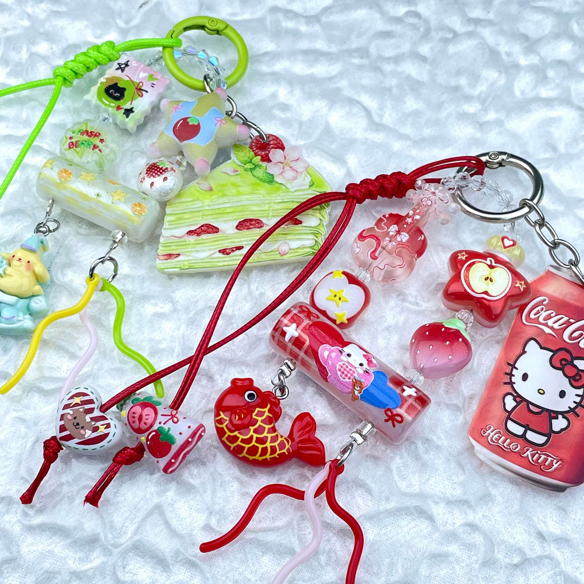 [Mooncake Festival Special] "2-Pie" Style and Handbraided Kawaii Phone Chain Keychain-Festival Special Price!-THIS WEEKEND ONLY