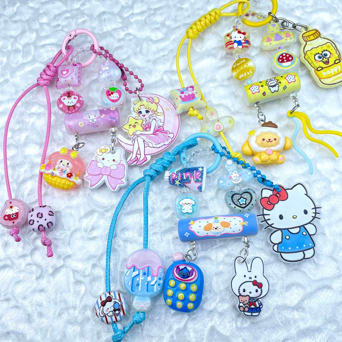 [Mooncake Festival Special] "2-Pie" Style and Handbraided Kawaii Phone Chain Keychain-Festival Special Price!-THIS WEEKEND ONLY
