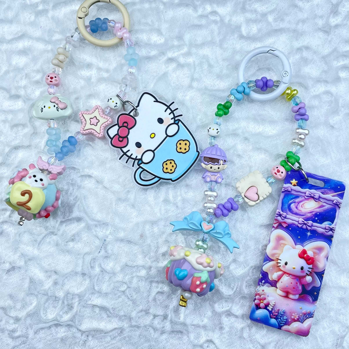 [Mooncake Festival Special] Special Edition Simple and Cute Mini Beads Handpainted Decor Acrylic Pad Phone Decor Keychain-Festival Special Price!-THIS WEEKEND ONLY