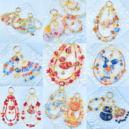 [New Arrival] Traditional Chinese Style "Songjin" Handmade Glittering Phone Chain Phone Decor-SPECIAL LAUNCH PRICE!