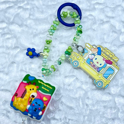 [Mooncake Festival Special] Special Edition Simple and Cute Mini Beads Handpainted Decor Acrylic Pad Phone Decor Keychain-Festival Special Price!-THIS WEEKEND ONLY