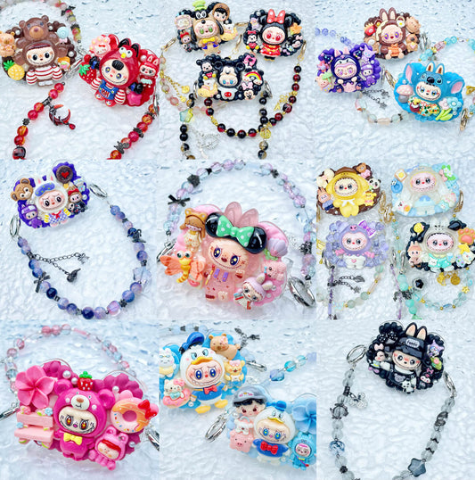 [Special Batch] Special Theme Batch Kawaii Phone Clip with Matching Glass Beads Phone Chains-Special Theme Price!-THIS WEEKEND ONLY