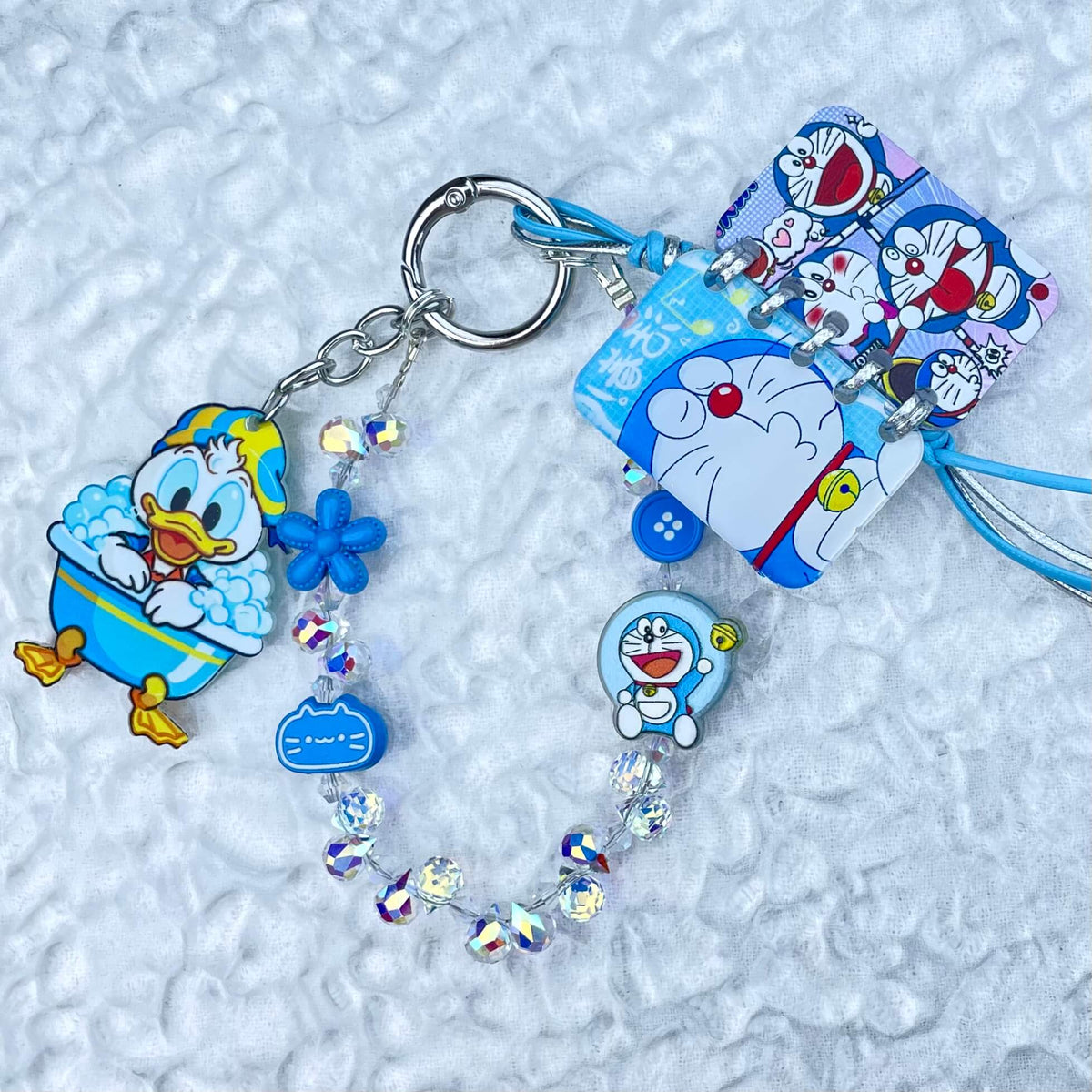 [Festival Gift Set] Kawaii Mini Book/Metal Alloy "2-Pie"/Real Notebook Glittering Beads Phone Chains 3 Pieces Gift Set-Festival Special Price!-THIS WEEKEND ONLY
