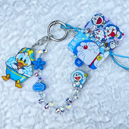 [Festival Gift Set] Kawaii Mini Book/Metal Alloy "2-Pie"/Real Notebook Glittering Beads Phone Chains 3 Pieces Gift Set-Festival Special Price!-THIS WEEKEND ONLY