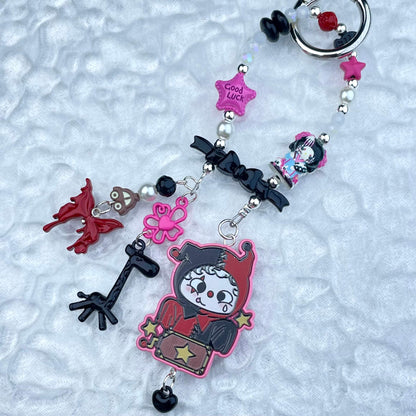 [Festival Gift Set] Kawaii Mini Book/Metal Alloy "2-Pie"/Real Notebook Glittering Beads Phone Chains 3 Pieces Gift Set-Festival Special Price!-THIS WEEKEND ONLY