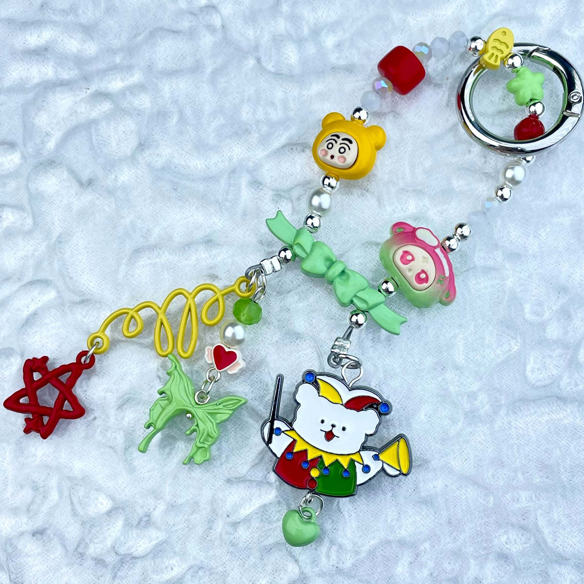 [Festival Gift Set] Kawaii Mini Book/Metal Alloy "2-Pie"/Real Notebook Glittering Beads Phone Chains 3 Pieces Gift Set-Festival Special Price!-THIS WEEKEND ONLY
