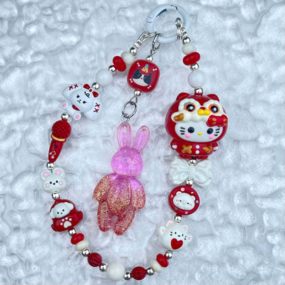 [Anniversary Celebration] Handmade Metal Alloy Decor and Glow In The Dark Decor Kawaii Phone Chains-Celebration Special Price!