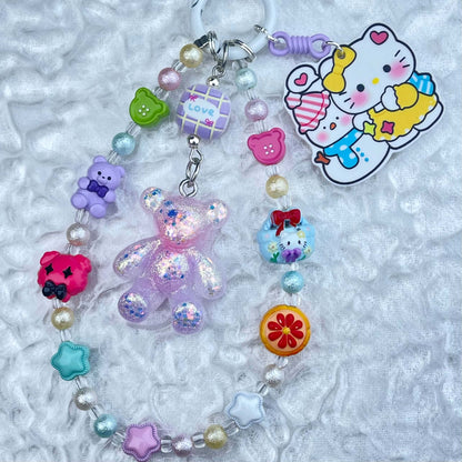 [Anniversary Celebration] Handmade Metal Alloy Decor and Glow In The Dark Decor Kawaii Phone Chains-Celebration Special Price!