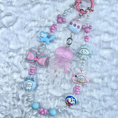 [Anniversary Celebration] Handmade Metal Alloy Decor and Glow In The Dark Decor Kawaii Phone Chains-Celebration Special Price!
