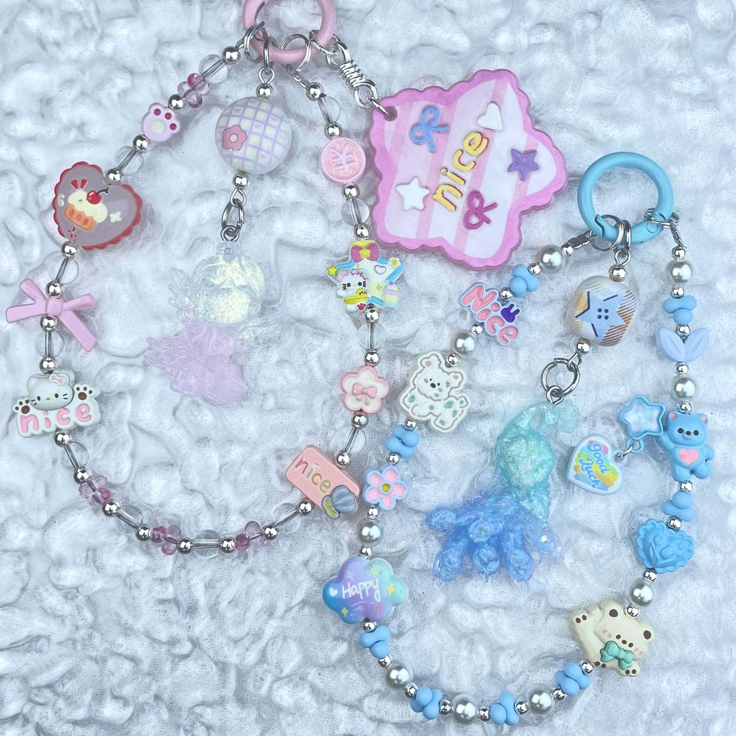 [Anniversary Celebration] Handmade Metal Alloy Decor and Glow In The Dark Decor Kawaii Phone Chains-Celebration Special Price!