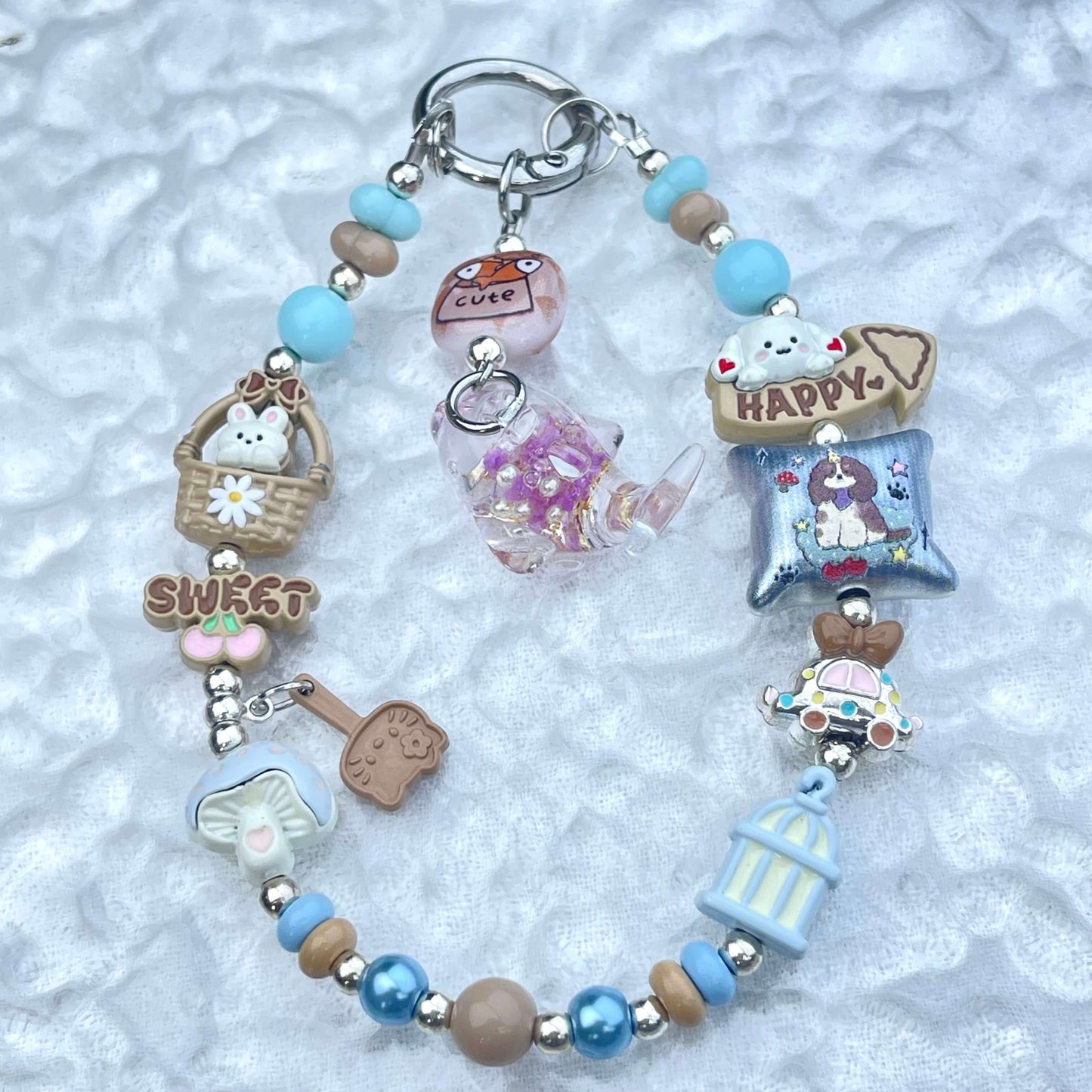 [Anniversary Celebration] Handmade Metal Alloy Decor and Glow In The Dark Decor Kawaii Phone Chains-Celebration Special Price!