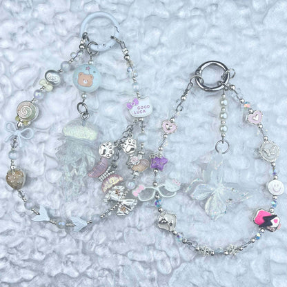 [Anniversary Celebration] Handmade Metal Alloy Decor and Glow In The Dark Decor Kawaii Phone Chains-Celebration Special Price!