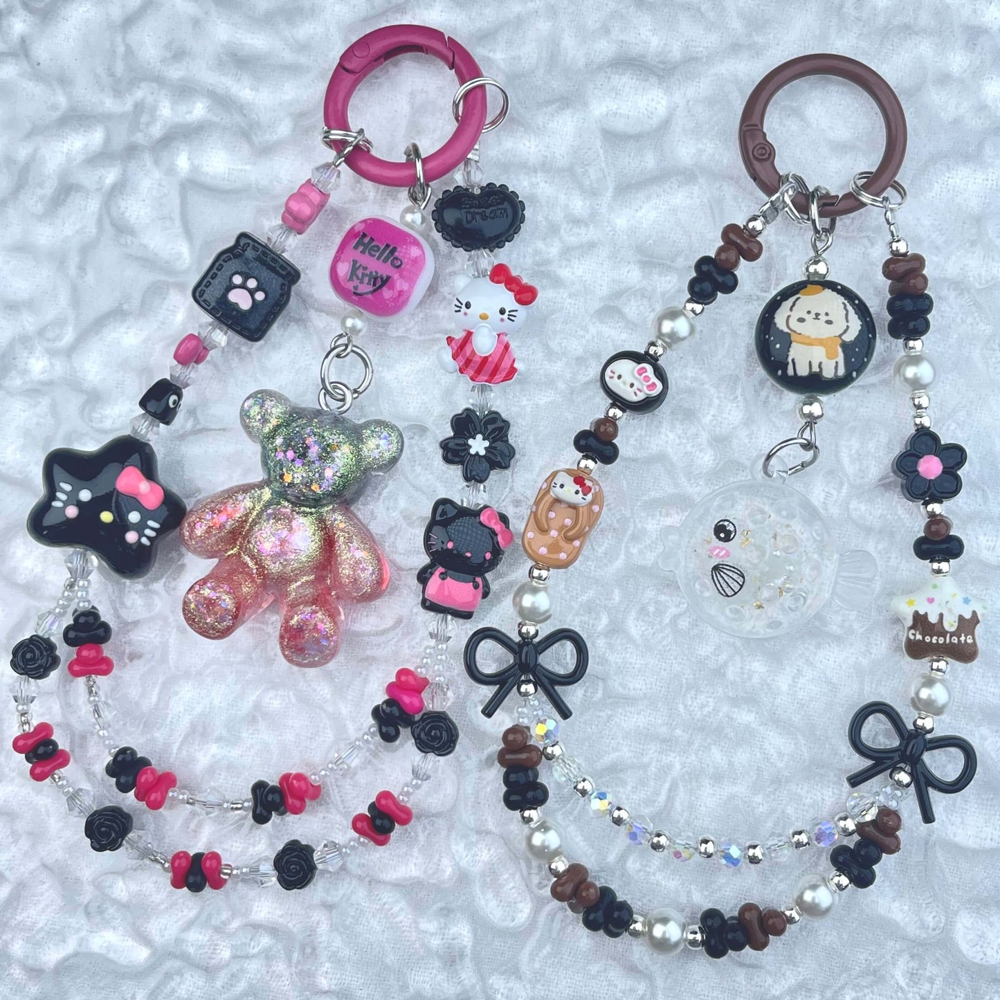 [Anniversary Celebration] Handmade Metal Alloy Decor and Glow In The Dark Decor Kawaii Phone Chains-Celebration Special Price!