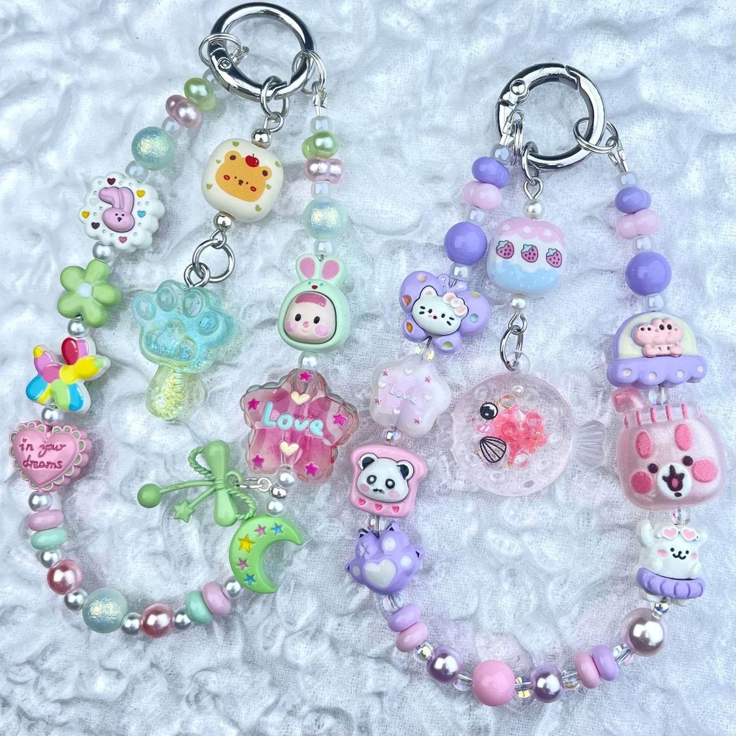 [Anniversary Celebration] Handmade Metal Alloy Decor and Glow In The Dark Decor Kawaii Phone Chains-Celebration Special Price!