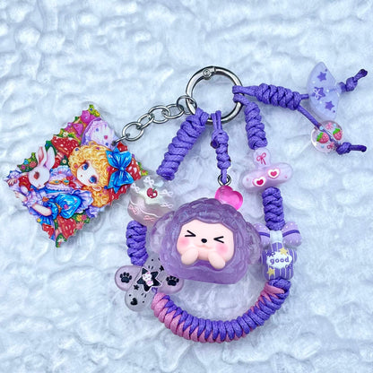 [New Arrival] Hand Braided Kawaii Cuties and Acrylic Pads Phone Chains-Special Launch Price!