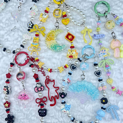 [Anniversary Celebration] Handmade Metal Alloy Decor and Glow In The Dark Decor Kawaii Phone Chains-Celebration Special Price!