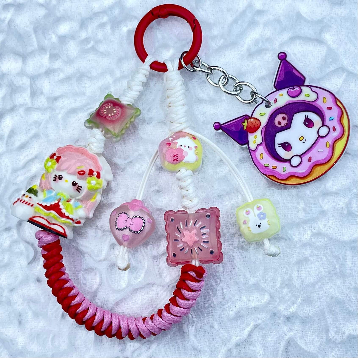 [New Arrival] Hand Braided Kawaii Cuties and Acrylic Pads Phone Chains-Special Launch Price!