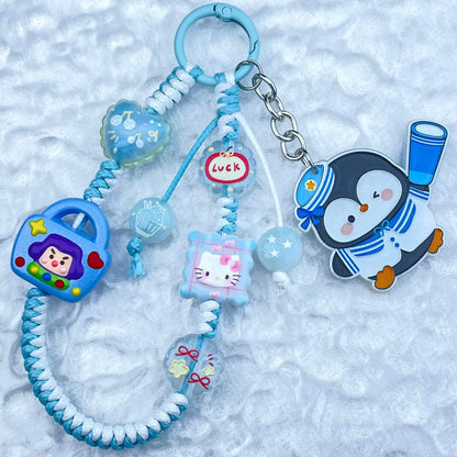 [New Arrival] Hand Braided Kawaii Cuties and Acrylic Pads Phone Chains-Special Launch Price!
