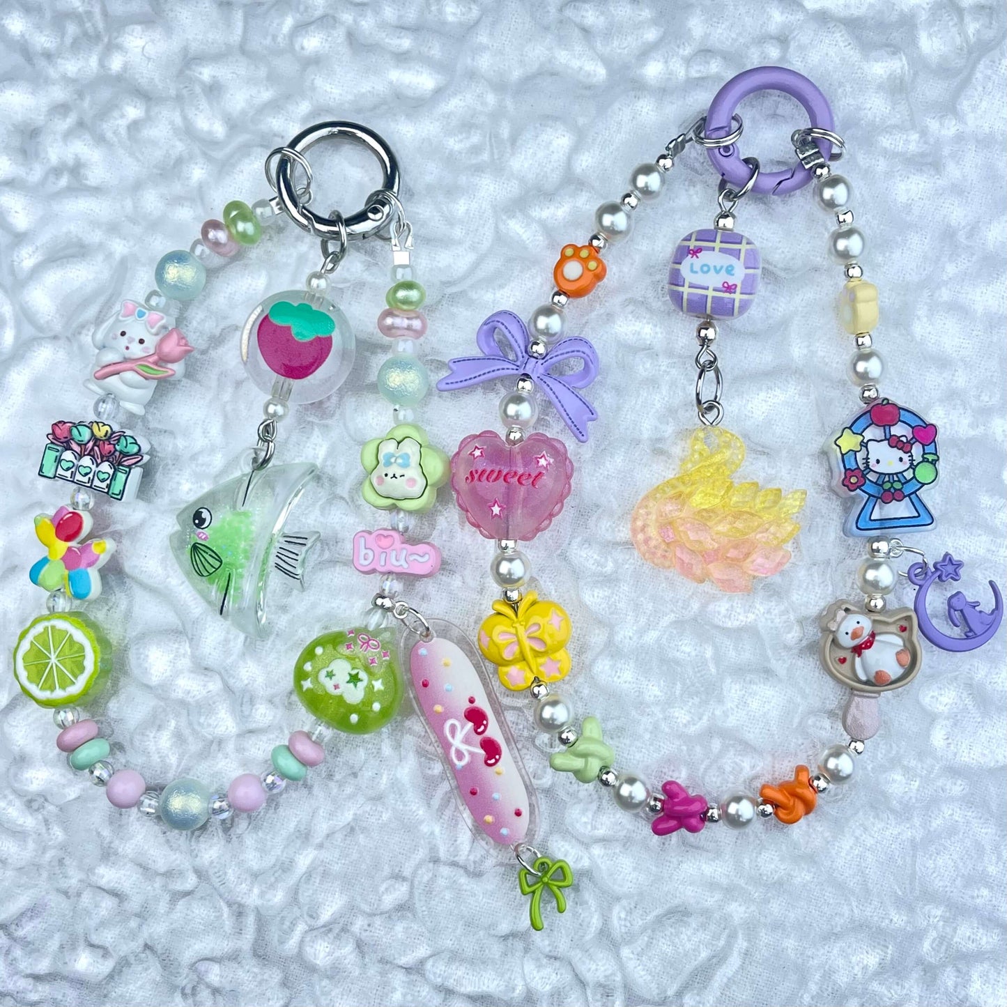 [Anniversary Celebration] Handmade Metal Alloy Decor and Glow In The Dark Decor Kawaii Phone Chains-Celebration Special Price!