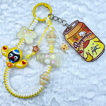 [New Arrival] Hand Braided Kawaii Cuties and Acrylic Pads Phone Chains-Special Launch Price!