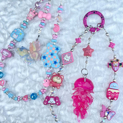 [Anniversary Celebration] Handmade Metal Alloy Decor and Glow In The Dark Decor Kawaii Phone Chains-Celebration Special Price!