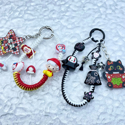 [New Arrival] Hand Braided Kawaii Cuties and Acrylic Pads Phone Chains-Special Launch Price!