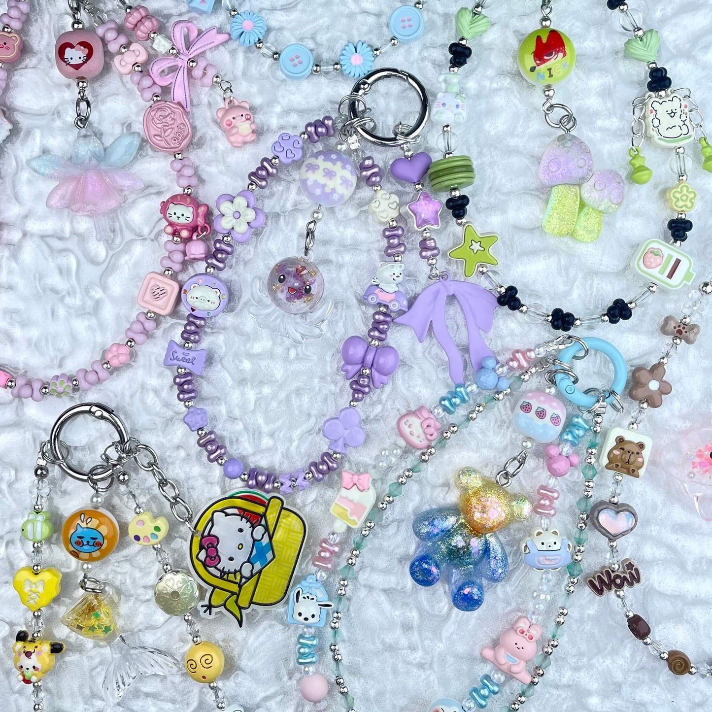 [Anniversary Celebration] Handmade Metal Alloy Decor and Glow In The Dark Decor Kawaii Phone Chains-Celebration Special Price!