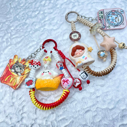 [New Arrival] Hand Braided Kawaii Cuties and Acrylic Pads Phone Chains-Special Launch Price!