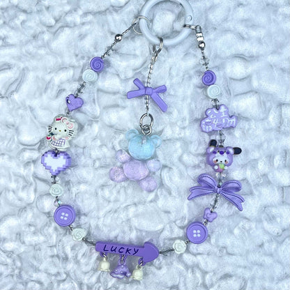 [Anniversary Celebration] Handmade Metal Alloy Decor and Glow In The Dark Decor Kawaii Phone Chains-Celebration Special Price!