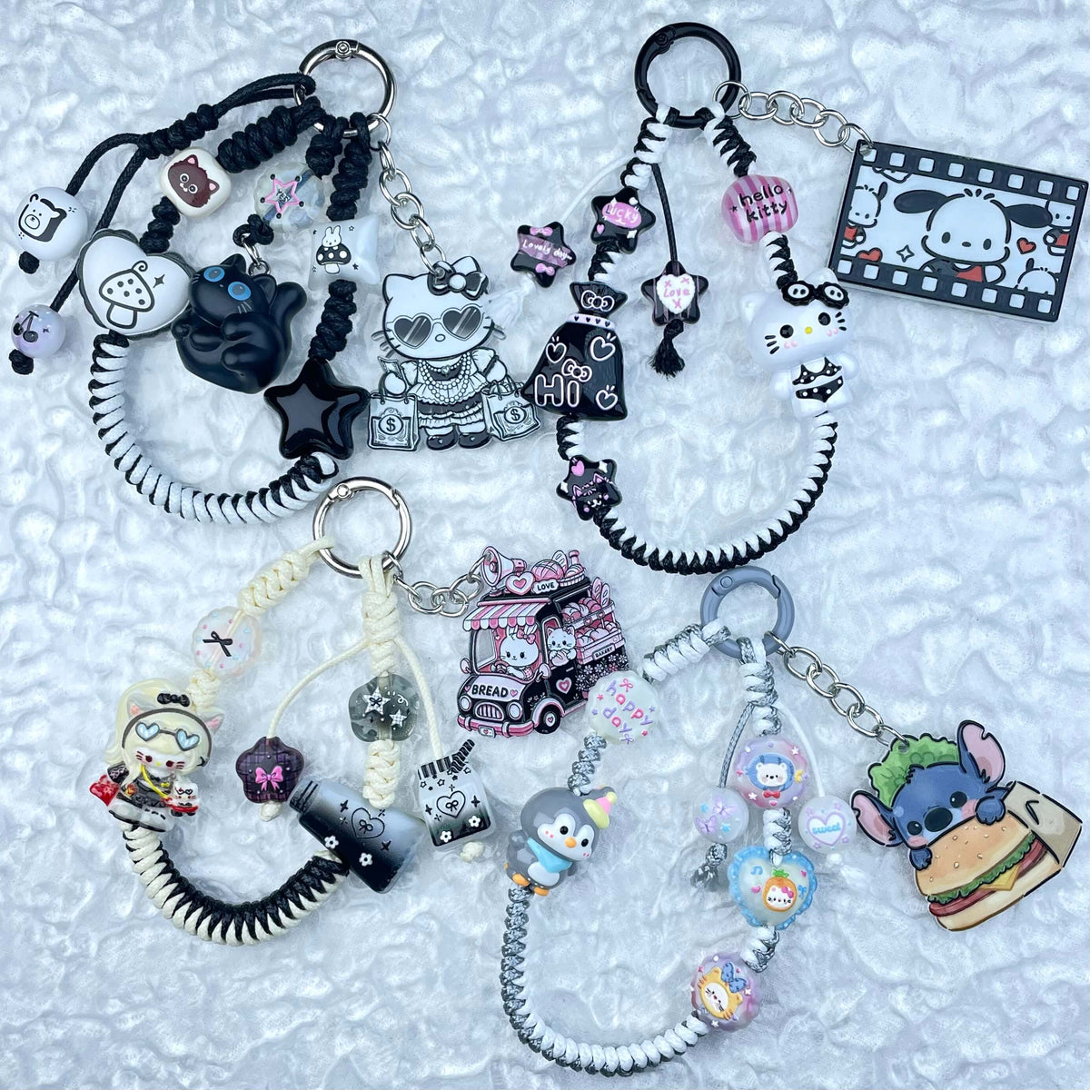 [New Arrival] Hand Braided Kawaii Cuties and Acrylic Pads Phone Chains-Special Launch Price!