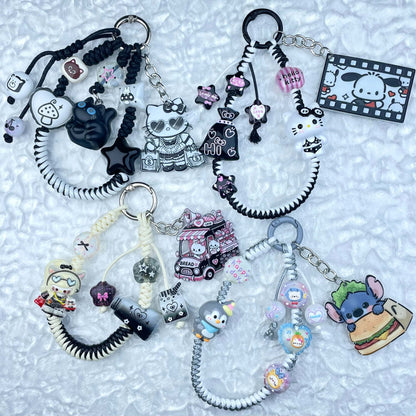 [New Arrival] Hand Braided Kawaii Cuties and Acrylic Pads Phone Chains-Special Launch Price!