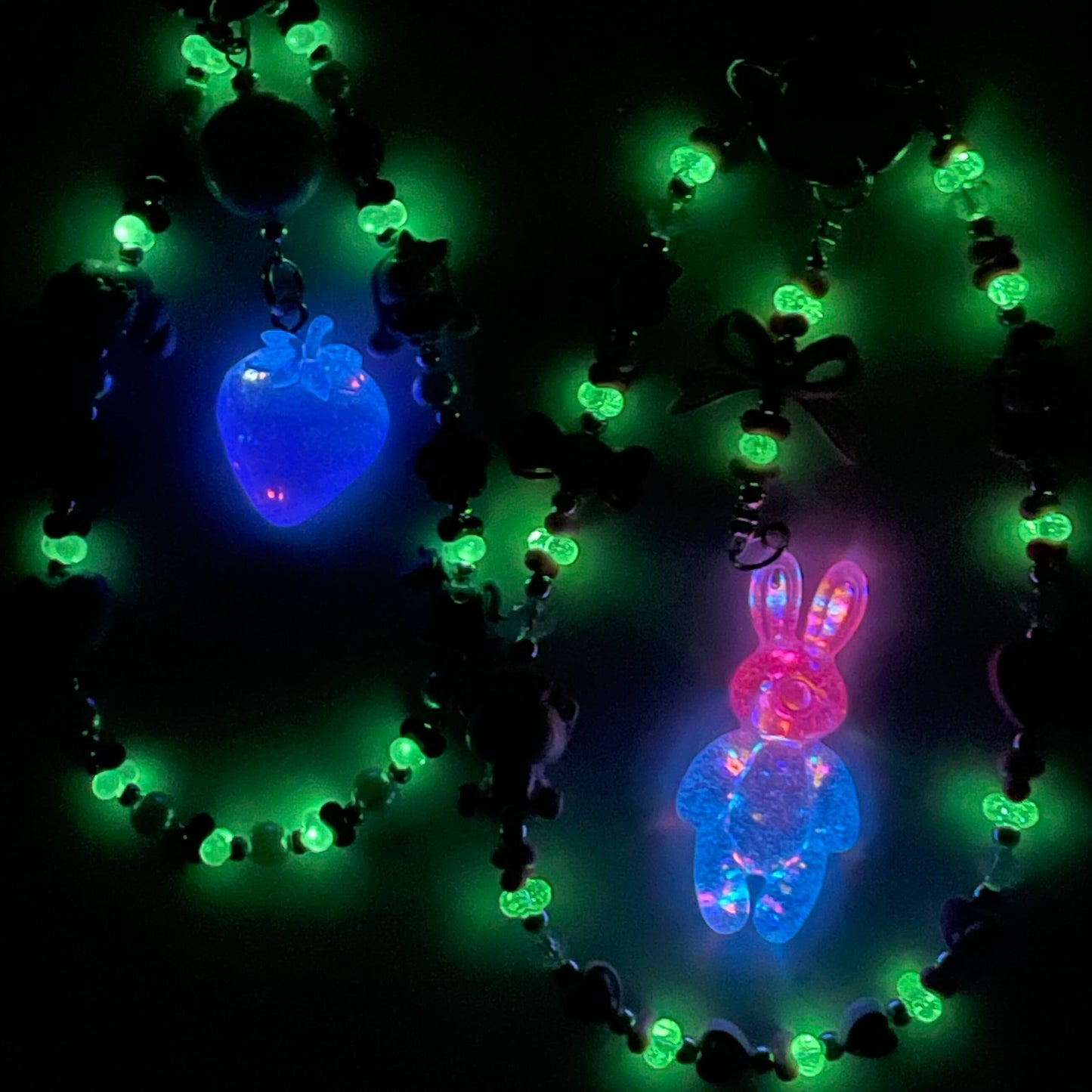 [Anniversary Celebration] Handmade Metal Alloy Decor and Glow In The Dark Decor Kawaii Phone Chains-Celebration Special Price!