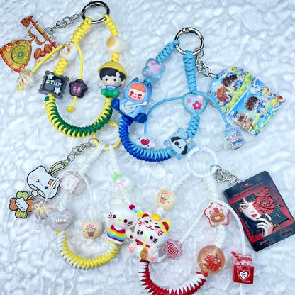 [New Arrival] Hand Braided Kawaii Cuties and Acrylic Pads Phone Chains-Special Launch Price!