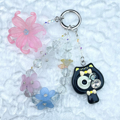 [New Arrival] Premium Handmade Flower Blossom Glittering Beads with Cream Gel Decor Phone Decor Keychains-Special Launch Price!-THIS WEEKEND ONLY