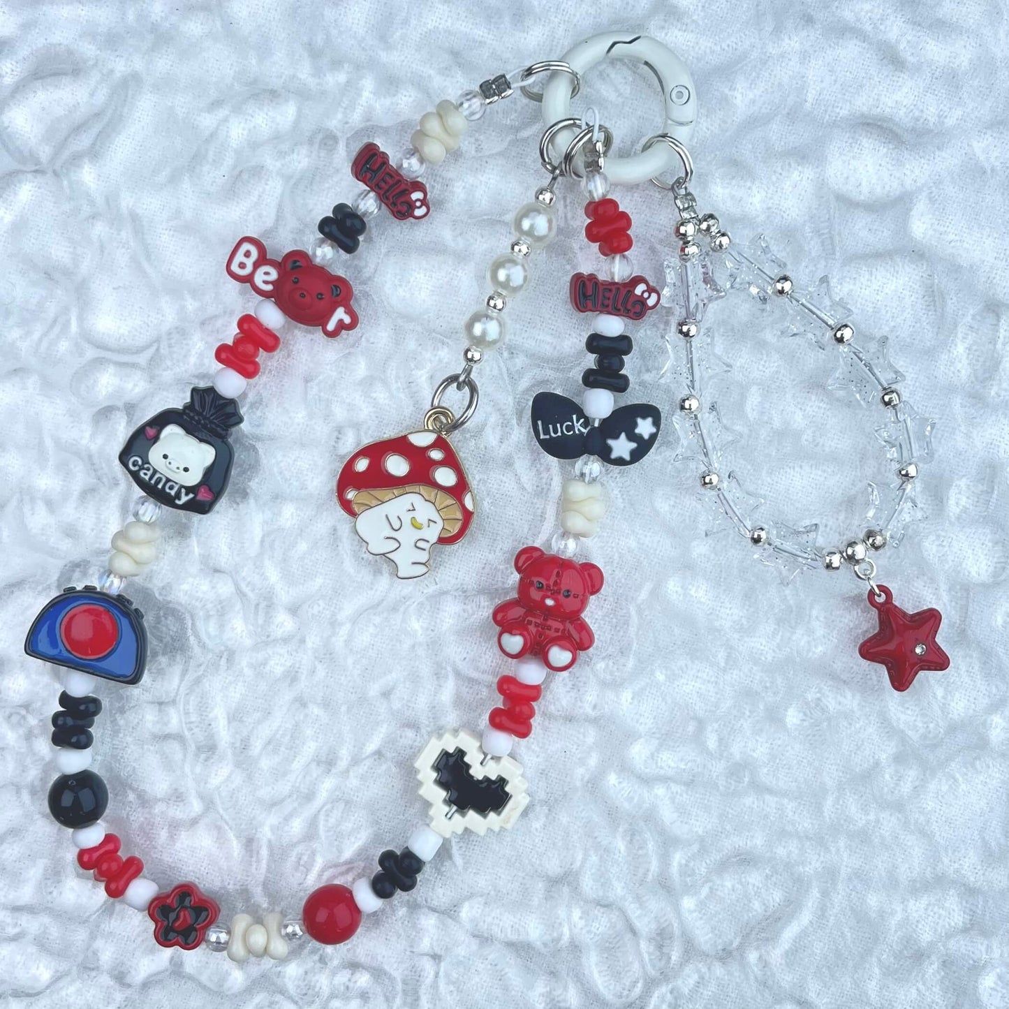 [Anniversary Celebration] Handmade Metal Alloy Decor and Glow In The Dark Decor Kawaii Phone Chains-Celebration Special Price!