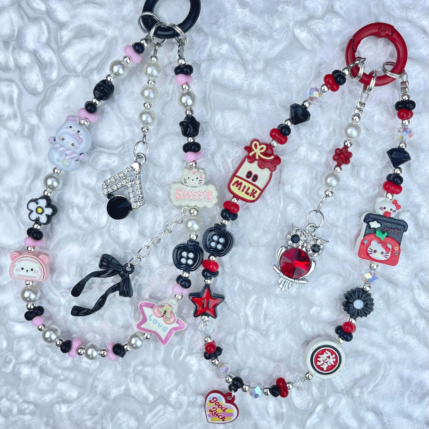 [Anniversary Celebration] Handmade Metal Alloy Decor and Glow In The Dark Decor Kawaii Phone Chains-Celebration Special Price!