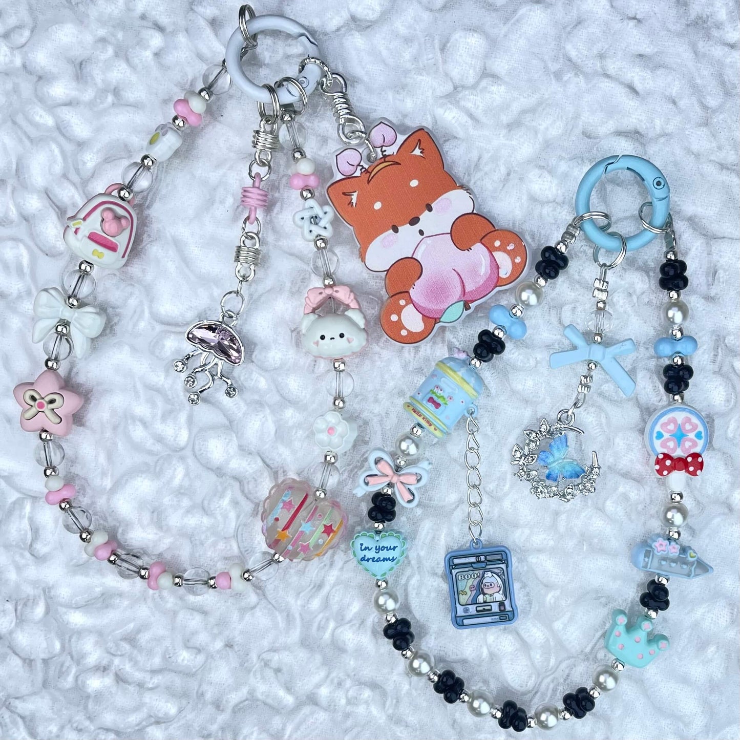 [Anniversary Celebration] Handmade Metal Alloy Decor and Glow In The Dark Decor Kawaii Phone Chains-Celebration Special Price!