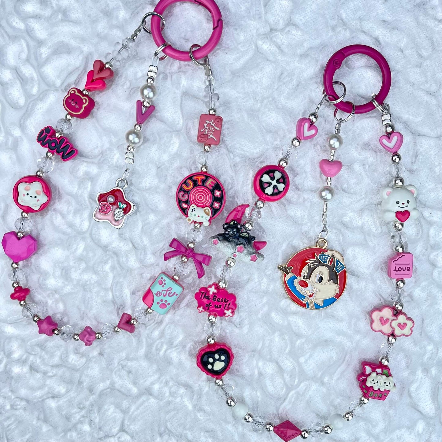 [Anniversary Celebration] Handmade Metal Alloy Decor and Glow In The Dark Decor Kawaii Phone Chains-Celebration Special Price!