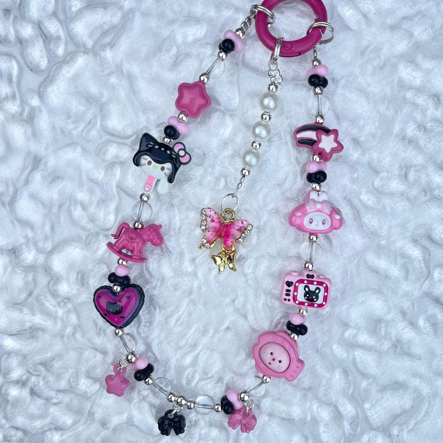 [Anniversary Celebration] Handmade Metal Alloy Decor and Glow In The Dark Decor Kawaii Phone Chains-Celebration Special Price!