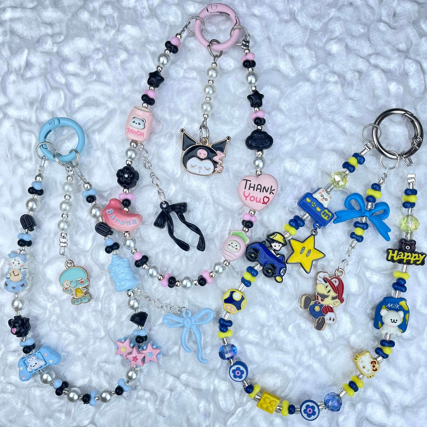 [Anniversary Celebration] Handmade Metal Alloy Decor and Glow In The Dark Decor Kawaii Phone Chains-Celebration Special Price!