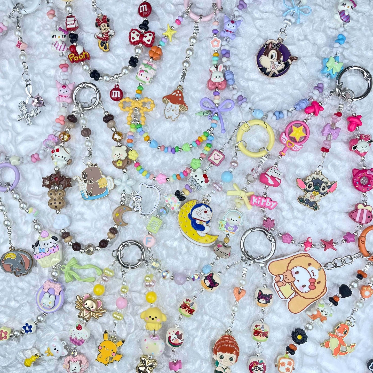 [Anniversary Celebration] Handmade Metal Alloy Decor and Glow In The Dark Decor Kawaii Phone Chains-Celebration Special Price!