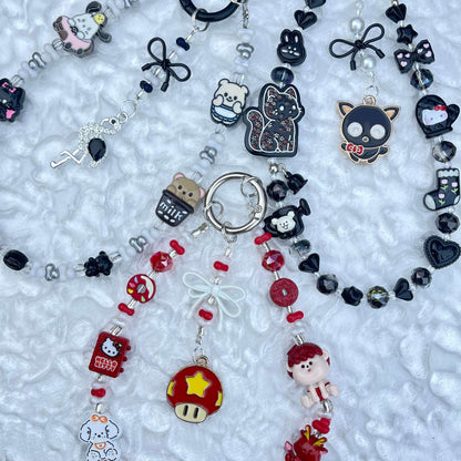 [Anniversary Celebration] Handmade Metal Alloy Decor and Glow In The Dark Decor Kawaii Phone Chains-Celebration Special Price!