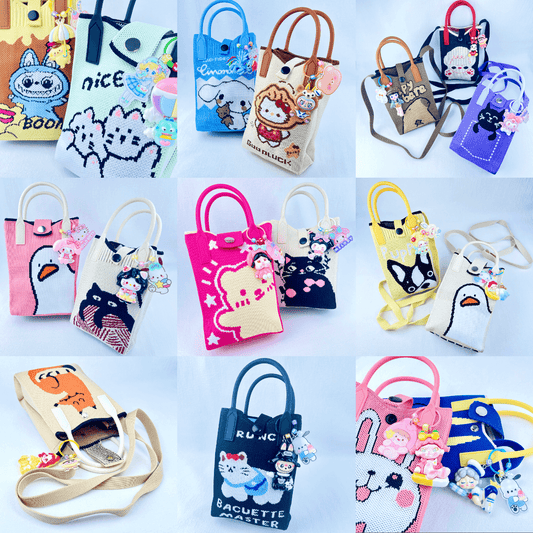 [New Arrival] Kawaii Cute Crossbody Phone Bag/Small Handbag with Matching Decor