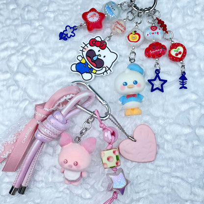 [New Batch] Handmade Multi Chain Kawaii Cutie/Pad Keychain Phone Decor Keychain-Special Launch Price!