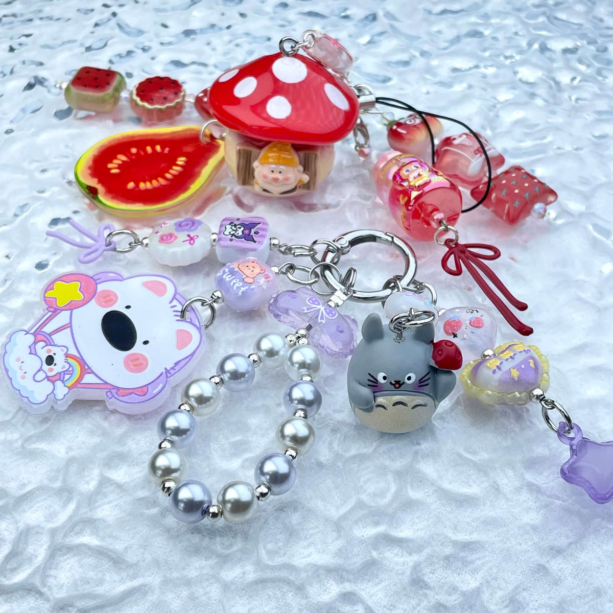 [New Batch] Handmade Multi Chain Kawaii Cutie/Pad Keychain Phone Decor Keychain-Special Launch Price!