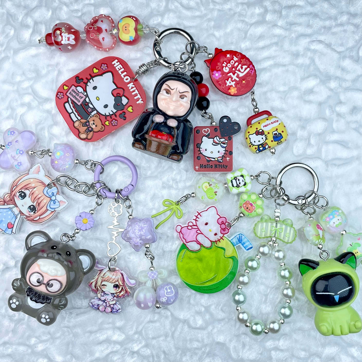 [New Batch] Handmade Multi Chain Kawaii Cutie/Pad Keychain Phone Decor Keychain-Special Launch Price!
