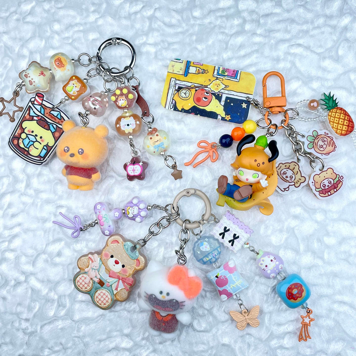 [New Batch] Handmade Multi Chain Kawaii Cutie/Pad Keychain Phone Decor Keychain-Special Launch Price!