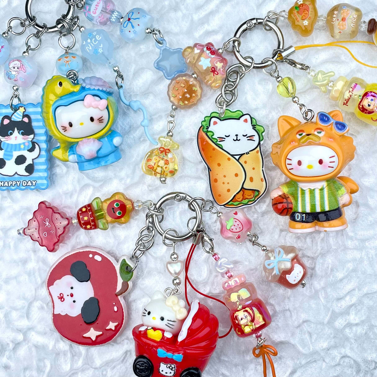 [New Batch] Handmade Multi Chain Kawaii Cutie/Pad Keychain Phone Decor Keychain-Special Launch Price!